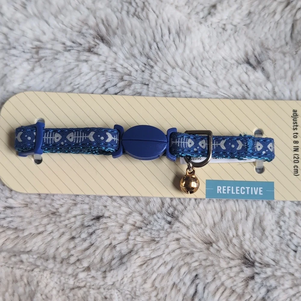 Bond & Co Blue Fish Patented Breakaway Kitten Collar